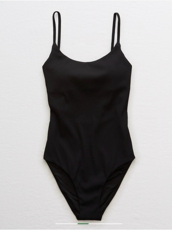 aerie Other - Aerie Ribbed Tie Back Classic Minimalist Beach Vacation One Piece Swimsuit Large